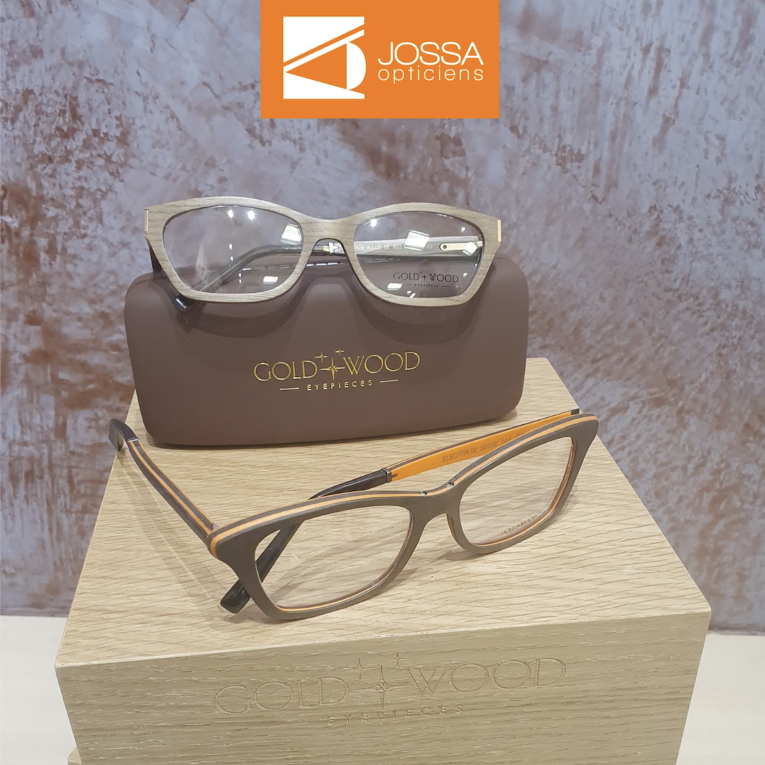 Les lunettes d’exception Gold Wood à découvrir chez votre opticien Jossa.